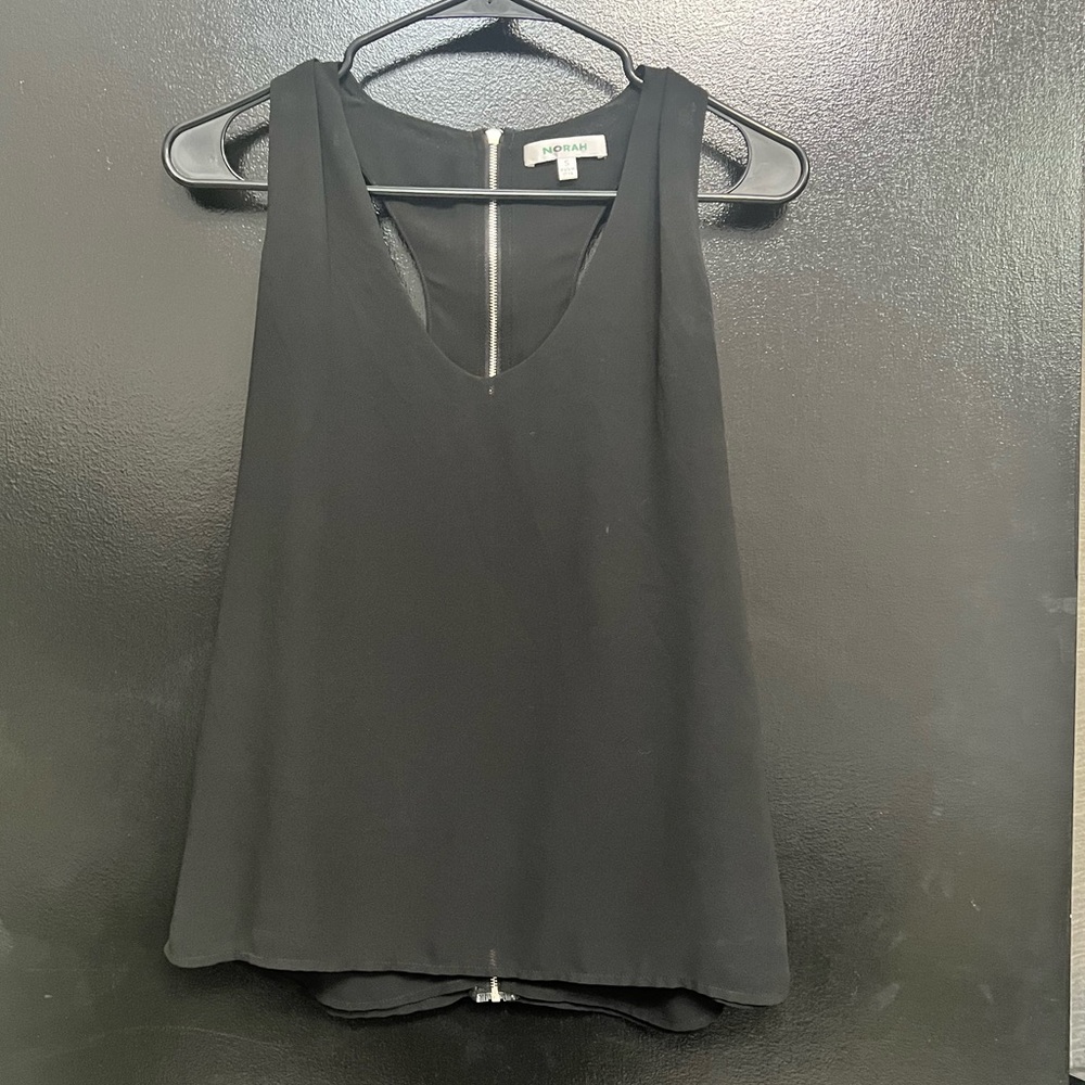 Black racer back top